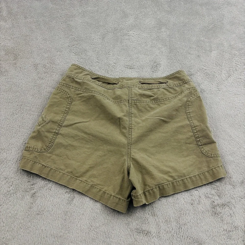 VTG Y2K J Crew Low Fit Shorts Womens 6 Olive Green Cotton Casual Utility Pockets